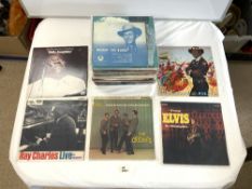 A QUANTITY OF LPS - INCLUDES ELVIS IN MEMPHIS RAY CHARLES, THE CRICKETS, AND MORE