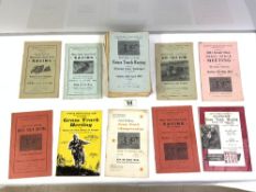 75 X 1960'S VINTAGE MOTORCYCLE GRASS TRACK PROGRAMS