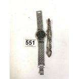 GIVENCHY (LIFE) WATERPROOF WATCH WITH A VINTAGE 925 SILVER AND MARCASITE COCKTAIL WATCH