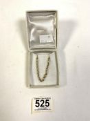 9-CARAT GOLD NECKLACE, 16 INCH, 10.2 GRAMS