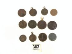 QUANTITY OF COINS/MEDALLIONS, INCLUDES AWARDS, FOR RIFLE CLUBS AND PEACE CELEBRATIONS