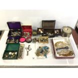 THREE VINTAGE SILVER WRISTWATCHES, AND OTHER WATCHES, AND QUANTITY OF VINTAGE COSTUME JEWELLERY
