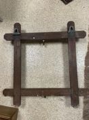 LATE VICTORIAN WALL-MOUNTED WALNUT COAT RACK (61 SQUARE)