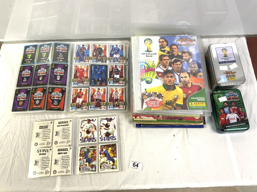 PANINI FOOTBALL WORLD CUP BRAZIL COLLECTORS BINDER AND CARDS, TOPPS FOOTBALL CARDS, WORLD CUP SOCCER - Image 2 of 8