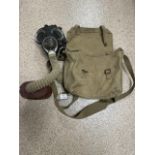 WWII GAS MASK GS2 MKV WITH LAVERSACK