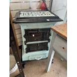 VINTAGE CAST IRON STOVE (82 X 53CMS)