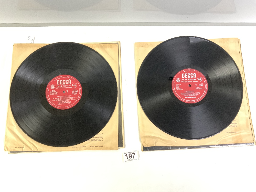 TWO ROLLING STONES LPS - 'OUT OVER OUR HEADS' WITH RED DECCA LABEL - MONO - LK4733 AND 'THE - Image 6 of 8