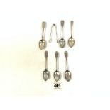 SET OF THREE GEORGE III HALLMARKED SILVER TEASPOONS, GEORGE III IRISH SILVER TEASPOON WITH TWO OTHER