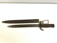 GERMAN WWII ERSATZ BAYONET - EB47 MODEL WITH STEEL SCABBARD