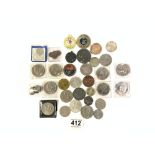 MIXED COINAGE SOME SILVER CONTENT INCLUDES VICTORIAN