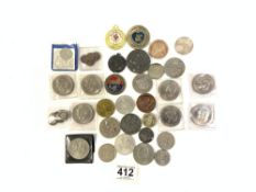 MIXED COINAGE SOME SILVER CONTENT INCLUDES VICTORIAN
