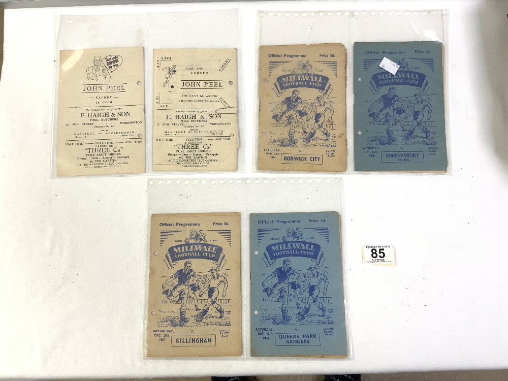 150 X 1950'S FOOTBALL PROGRAMMES AND A FEW TICKETS, MILLWALL, LEEDS, PORTSMOUTH, AND MORE - Image 6 of 7