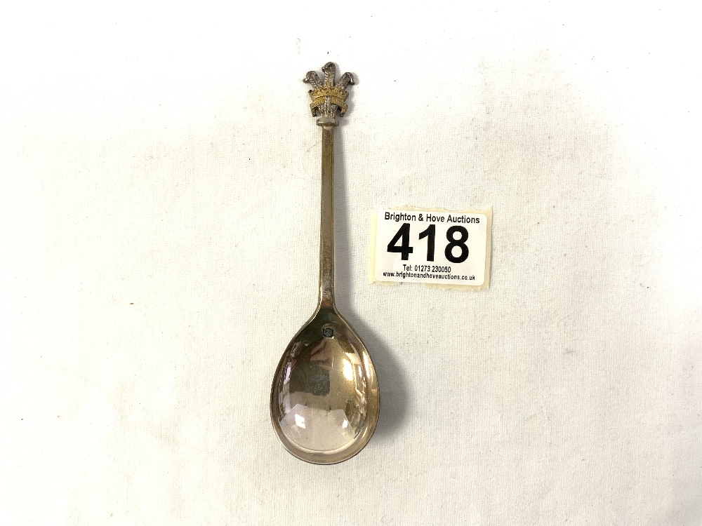 HALLMARKED SILVER PRINCE OF WALES COMMEMORATIVE SPOON IN CASE, MAPPIN & WEBB - Image 3 of 8