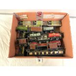 THREE HORNBY DUBLO CARRIAGES IN ORIGINAL BOXES, HORNBY DUBLO ROYAL MAIL CARRIAGE, TUI PLATE HORNBY