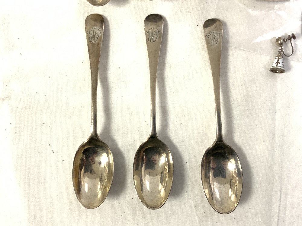 SET OF SIX HALLMARKED SILVER TEASPOONS, LONDON 1901, MAKER WILLIAM HATTON & SONS LTD, 169 GRAMS, A - Image 5 of 8