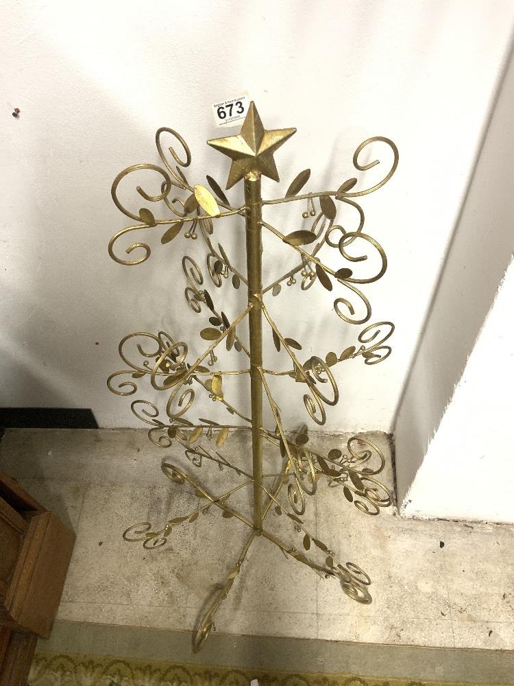 GILDED METAL DISPLAY TREE 112CM - Image 2 of 2