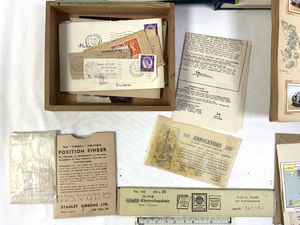 A NUMBER OF LOOSE STAMPS WITH STAMP ALBUM USED LETTERS ENVELOPES 1960S - Image 7 of 7