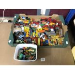 QUANTITY OF PLAYWORN TOY VEHICLES MATCHBOX AND MORE