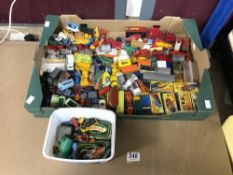 QUANTITY OF PLAYWORN TOY VEHICLES MATCHBOX AND MORE