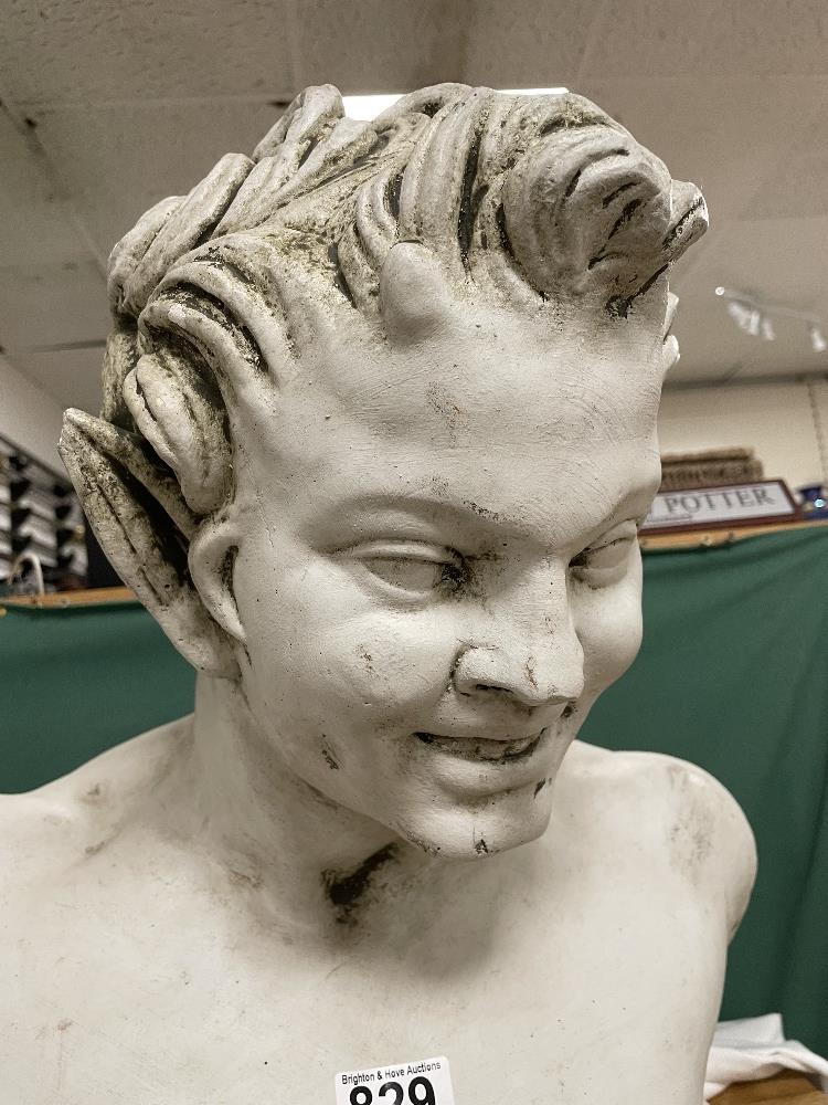 LARGE BUST OF A PIXIE 49CM - Image 2 of 3