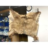 VINTAGE COW HIDE RUG 120 X 120CM