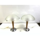 A PAIR OF RETRO DESIGN IKEA TABLE LAMPS 30 CM