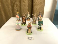 BUNNYKINS - THE ROBIN HOOD COLLECTION 8 IN TOTAL