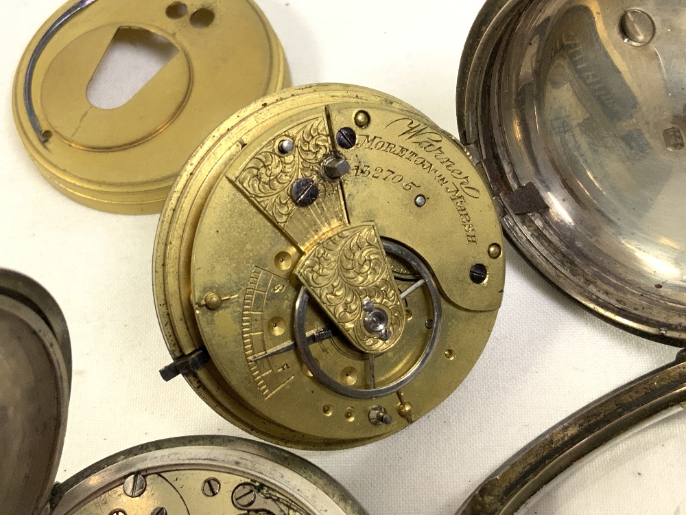 TWO VICTORIAN HALLMARKED SILVER POCKET WATCHES (ONE CRACKED GLASS) - Image 6 of 8