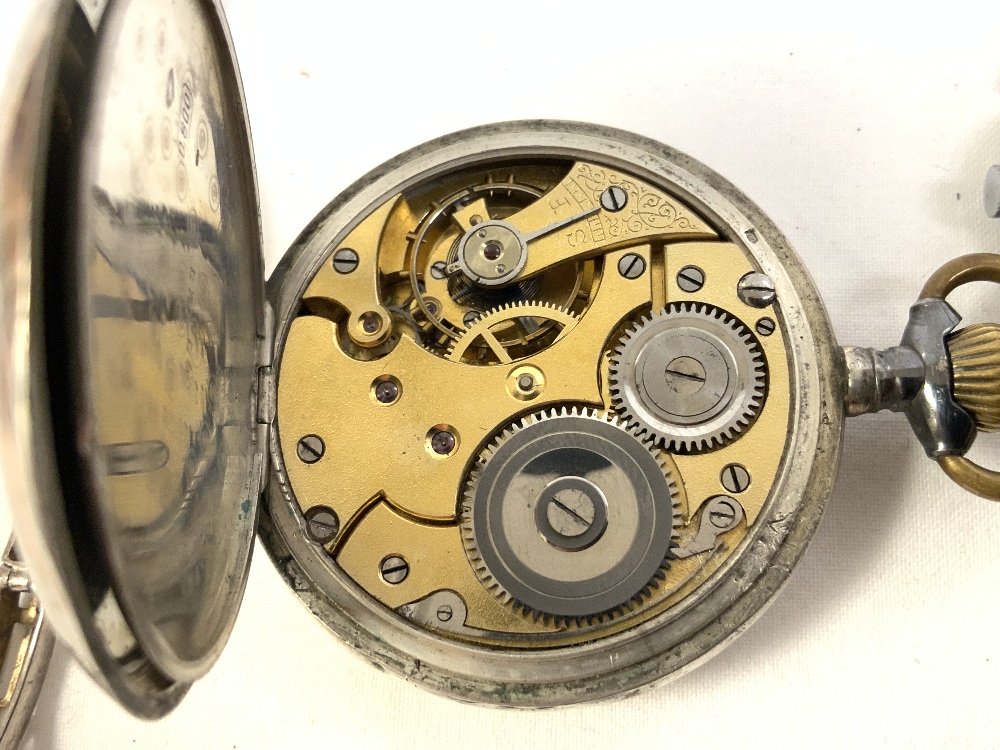 800 SILVER ENGINE TURNED POCKET WATCH AND TWO 925 SILVER LADIES COCKTAIL WATCHES - Image 6 of 7