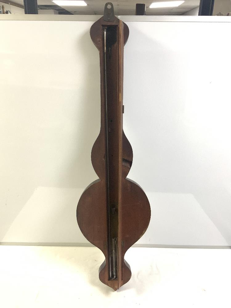 A VICTORIAN MAHOGANY BANJO BAROMETER BY BARHAM OF SEVENOAKS - Image 6 of 8