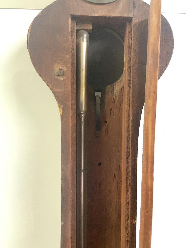 A VICTORIAN MAHOGANY BANJO BAROMETER BY BARHAM OF SEVENOAKS - Image 7 of 8