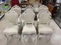 SET OF SIX FRENCH LOUIS STYLE CHAIRS