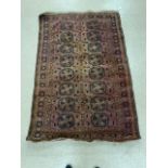 VINTAGE HANDMADE KILIM AFGAN RUG 198 X 134CM