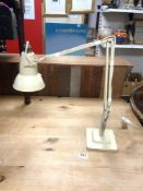 HERBERT TERRY AND SONS ,A VINTAGE METAL ANGLE POISE LAMP.