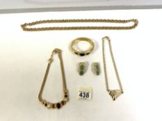 SMALL QUANTITY OF VINTAGE COSTUME JEWELLERY MONET, GIVENCHY AND BERGDORF GOODMAN