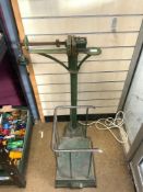 SET OF CAST IRON VINTAGE BABY WEIGHING SCALES