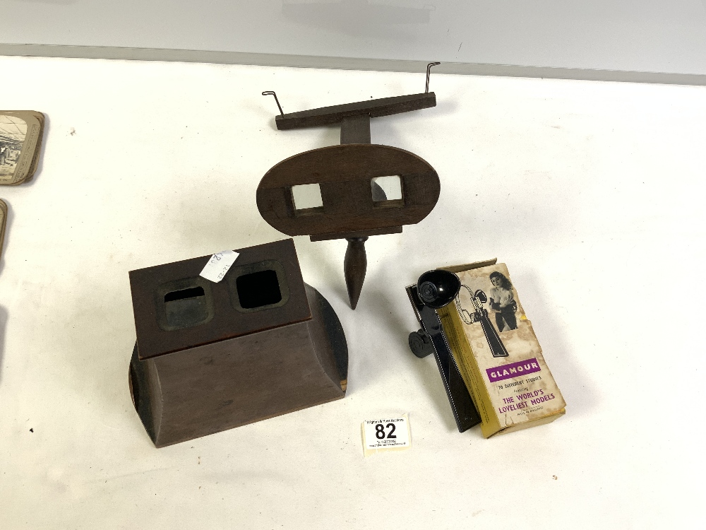 TWO VICTORIAN STEREO VIEWERS AND CARDS WITH A 1950S JOHNSON POPULAR VIEWER IN THE BOX AND A JOLLY - Image 8 of 11