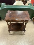 VINTAGE ROSEWOOD SEWING TABLE 54 X 38 X 74CM A/F