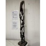 AFRICAN WOODEN TREE OF LIFE 106CM