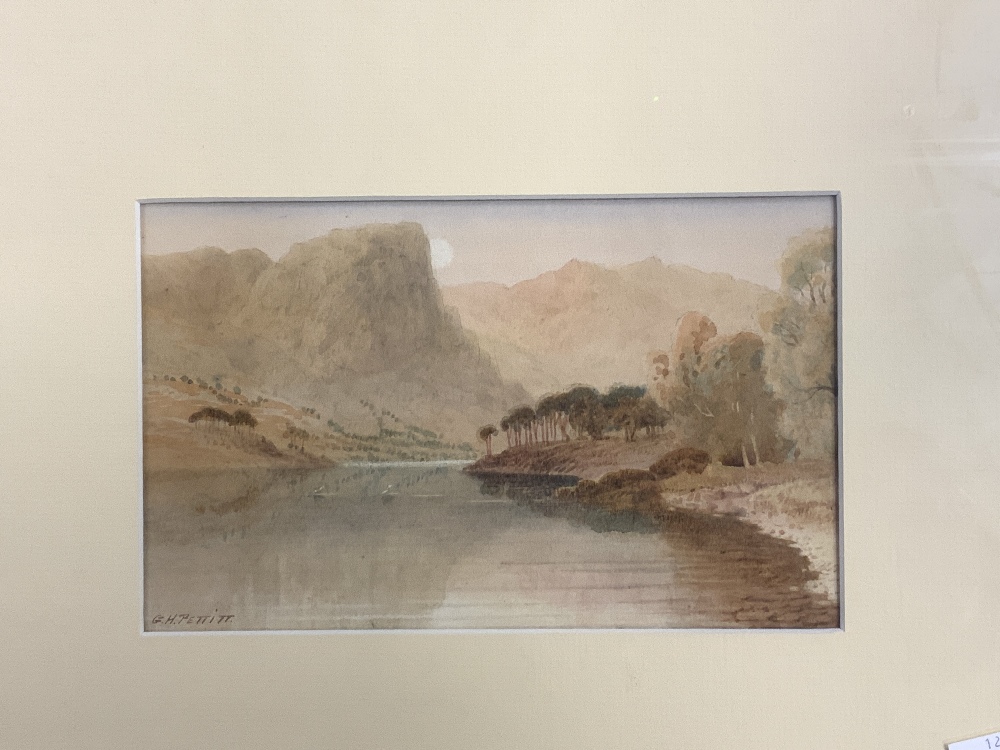 G H PETTITT FOUR WATERCOLOUR DRAWING LANDSCAPES SIGNED LARGEST 23 X 33 - Image 4 of 8