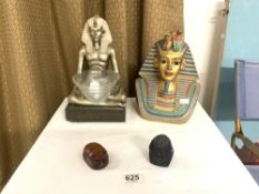 EGYPTOLOGY FIVE PIECES IN TOTAL