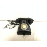 VINTAGE BLACK BAKELITE GPO 6578 TELEPHONE