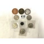 A QUANTITY OF MIXED COINS