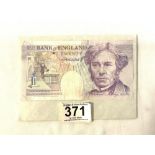 A £20 NOTE WITHOUT THE QUEENS FACE