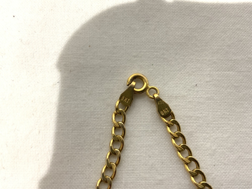 ITALIAN GOLD CHAIN, STAMPED 9KT/375. 4.16 GRAMS. - Bild 4 aus 4