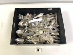 LARGE COLLECTION OF WHITE METAL FLATWARE