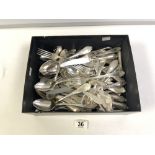 LARGE COLLECTION OF WHITE METAL FLATWARE