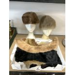 QUANTITY OF FUR HATS AND FUR