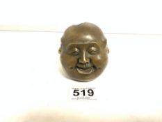 CHINESE FOUR SIDED BUDDHA WITH CHARACTER MARKS TO BASE 9CM