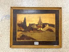 MARQUERTY PANEL DATED 1857 R TOTHILL PROVENCE 48 X 38 CM